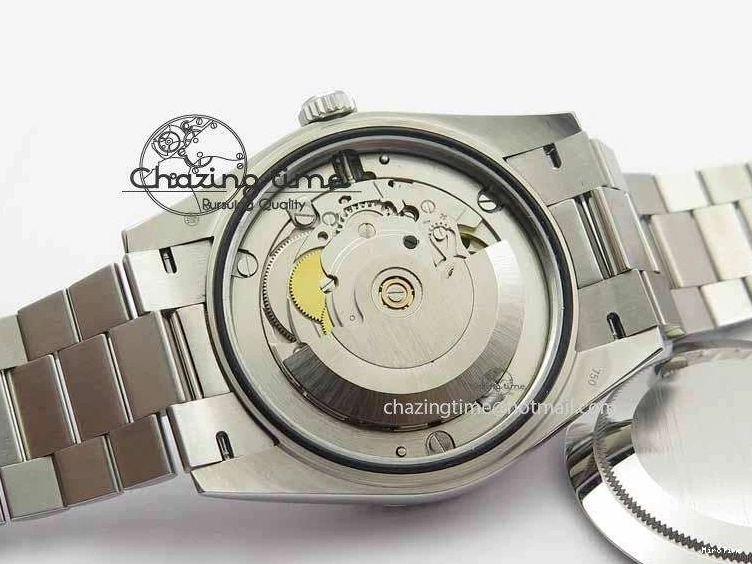 MiroTime 0116 Minimalist Day Date 40mm SS BP Maker Best Edition Diamond Bezel Silver Dial On SS Bracelet A 3697